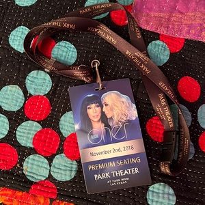 Cher concert VIP lanyard relished, item was found